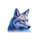 charge bison wolf symbol icon