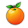chase the fruits orange symbol icon
