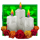 chica alegre 5 candles symbol icon