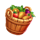 chicken burst veggies bucket symbol icon