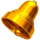 chicken crown bell symbol icon