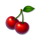 chicken fire cherries symbol icon