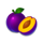 chicken fire plum symbol icon
