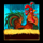 chicken fox jr cock symbol icon