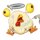 chicken royal chicken character symbol icon