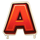 chicken royal letter a symbol icon