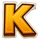 chicken royal letter k symbol icon