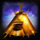 chiefs magic tent symbol icon