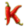 chili cash k symbol icon