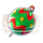 christmas bass bonanza globe symbol icon