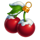 christmas coin cherries symbol icon