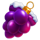 christmas coin grapes symbol icon