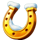 christmas coin horseshoe symbol icon