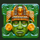 christmas of pyramid green mask symbol icon