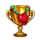 christmas prize pooch trophy symbol icon