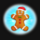 christmas spin gingerbread symbol icon