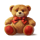 christmas workshop hold the spin teddy bear symbol icon