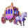 cinderellas glass slipper princess carriage symbol icon