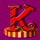circus brilliant k symbol icon