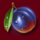 circus fruits plume symbol icon