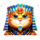 cleocatra cat blue symbol icon