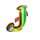 cleopatra triple fortune j symbol icon