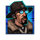 clint westwild jingleguns man symbol icon
