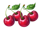 clover energy cherries symbol icon