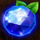 clover lady crystal blueberry symbol icon