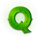 clover riches q symbol icon
