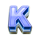 clover rush 1000 blue k symbol icon