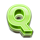 clover rush 1000 green neon q symbol icon