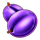 clovers and diamonds 5 plum symbol icon