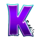 coin crusher k symbol icon