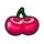 coin dazzle cherry symbol icon