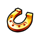 coin dazzle horseshoe symbol icon
