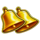 coin inferno step n stack gold bells symbol icon