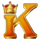 coin kingdom aztec king k symbol icon