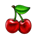 coin splash cherry symbol icon