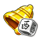 coin splash dice bell dice symbol icon