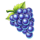 coin storm xmas purple grapes symbol icon