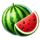 coin storm xmas watermelon slice symbol icon