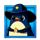 coinboy penguin sheriff symbol icon