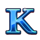 coins n diamonds fortune k symbol icon
