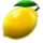 coins n fruits 100 lemon symbol icon