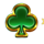 coins of leprechaun club symbol icon