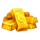 coins of oinks gold bars symbol icon