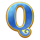 coins of oinks letter q symbol icon
