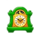coo coo cashoo lightning lines green clock symbol icon