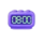coo coo cashoo lightning lines purple clock symbol icon